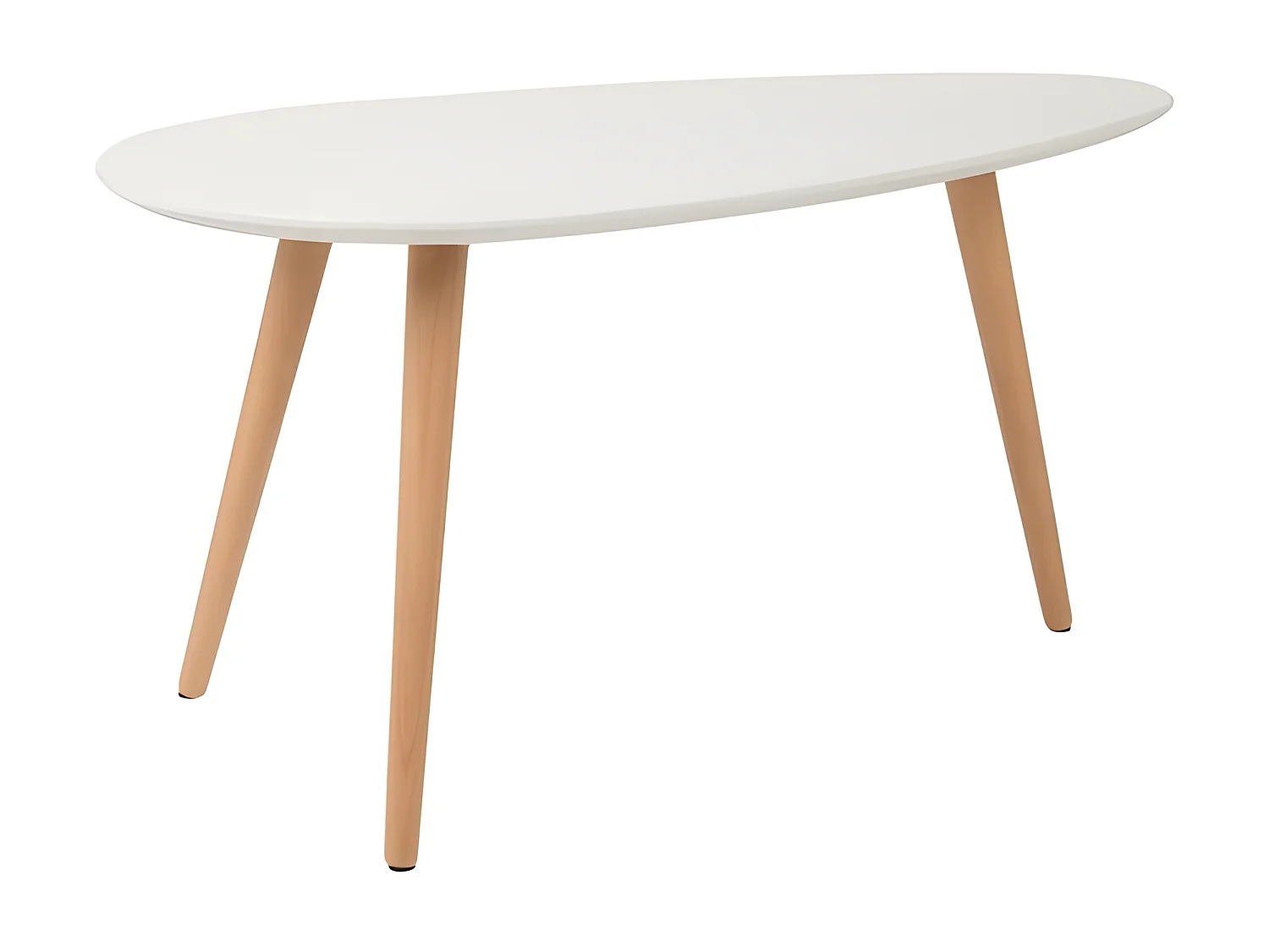 Drop - 2 tables basses laquées - Couleur - Blanc