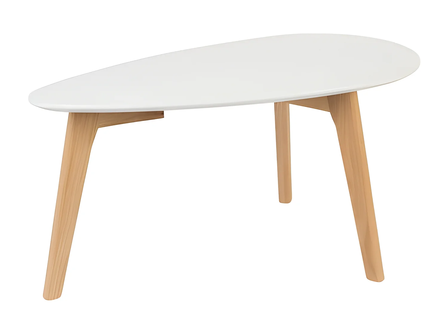 Drop - 2 tables basses laquées - Couleur - Blanc