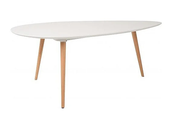 Drop - 2 tables basses laquées - Couleur - Blanc