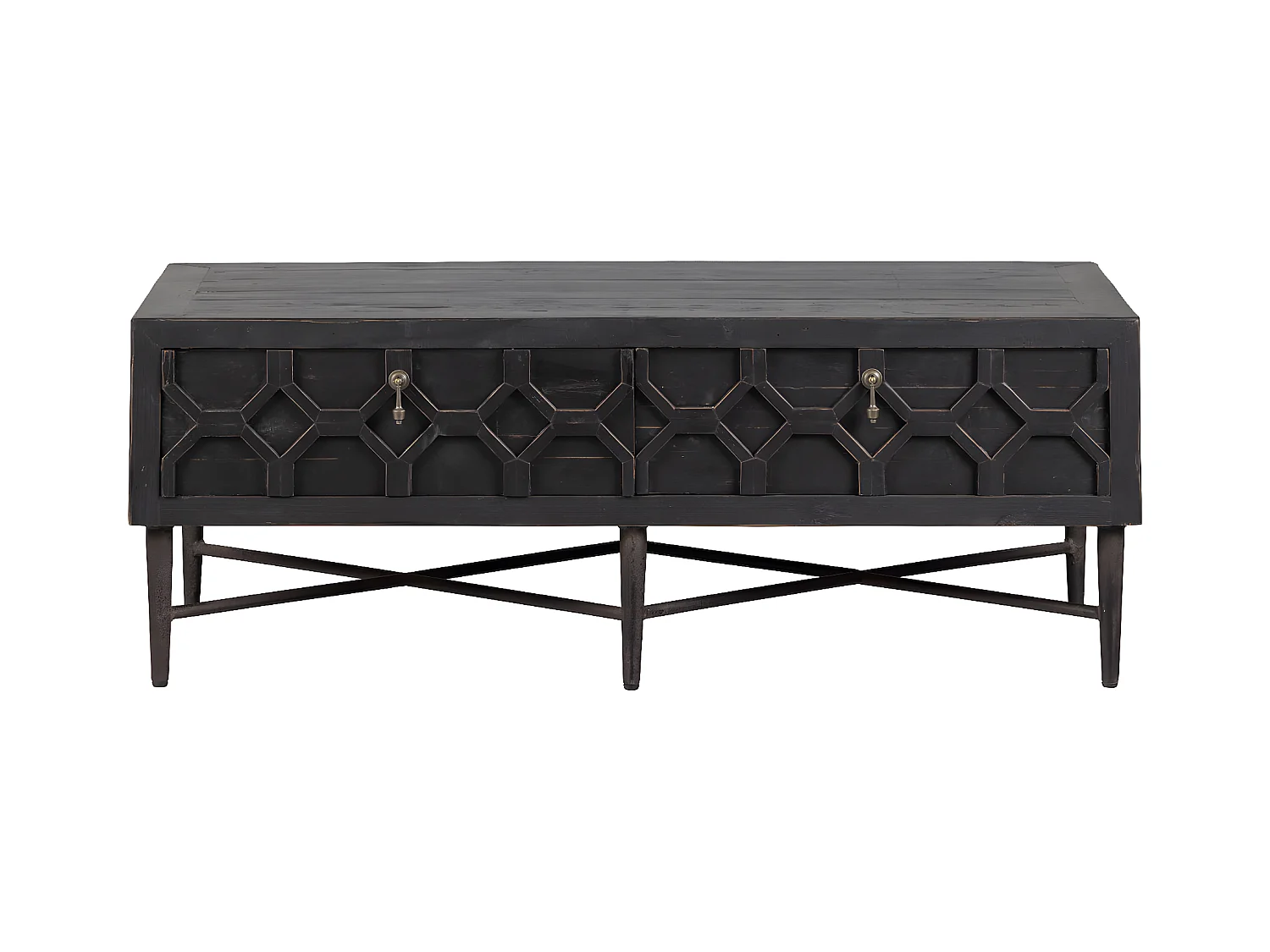 BEQUEST - Table basse tendance en bois noir