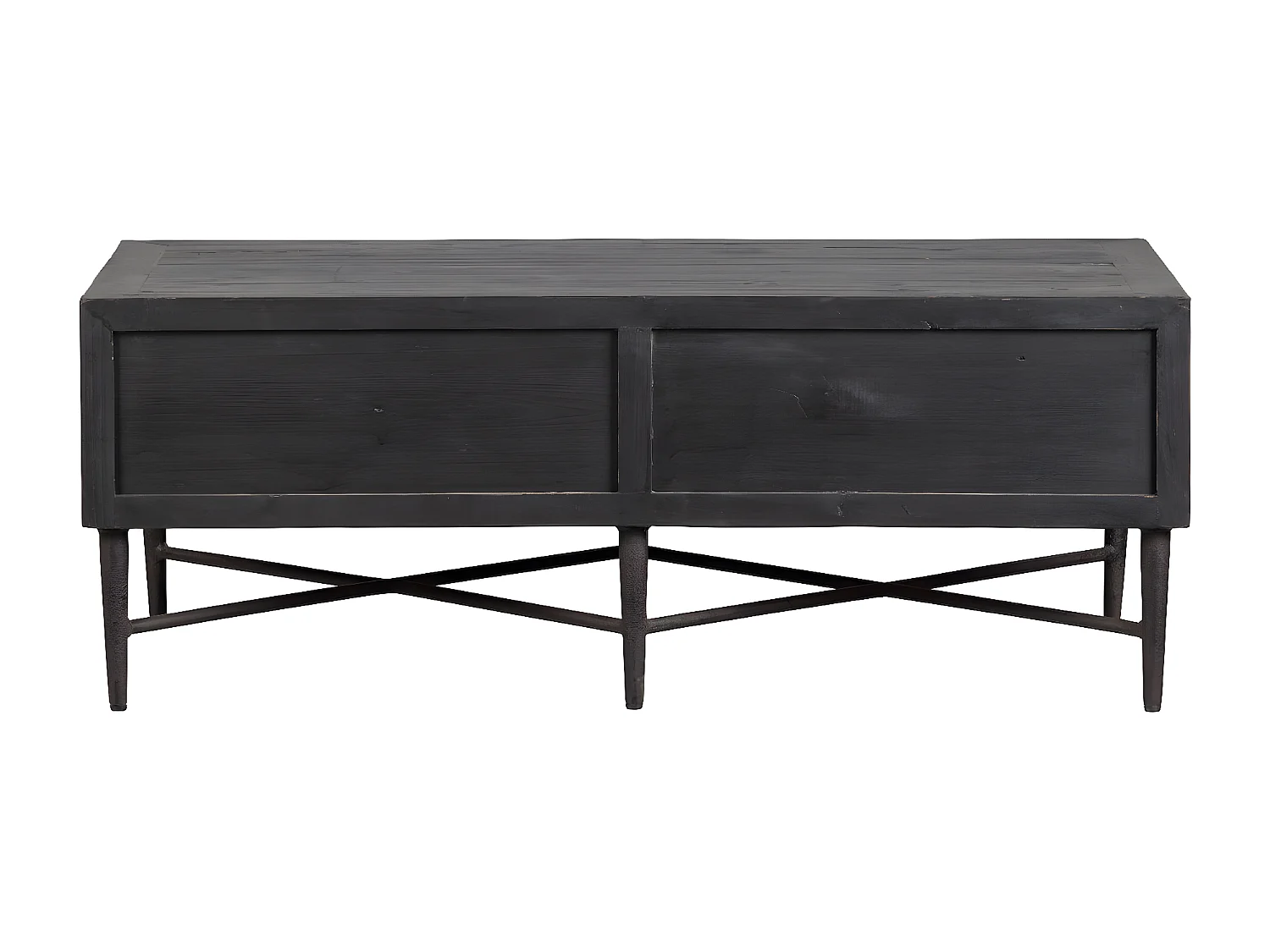 BEQUEST - Table basse tendance en bois noir