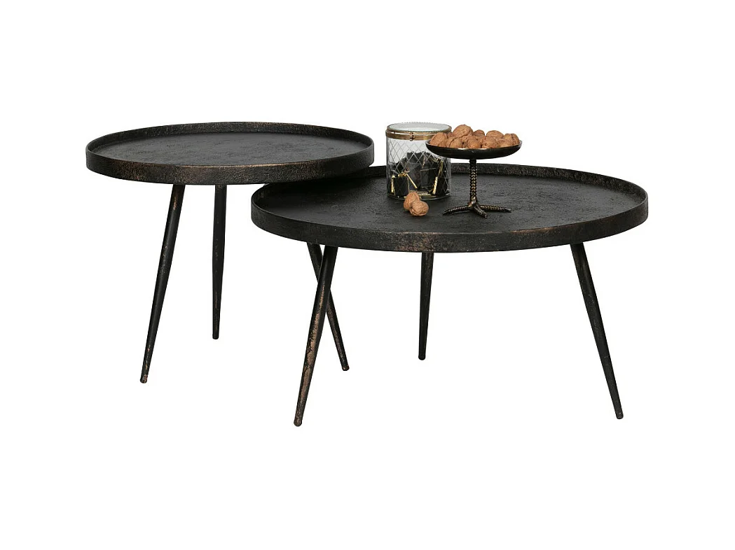 Bounds - Table basse ronde Ø76cm - Laiton