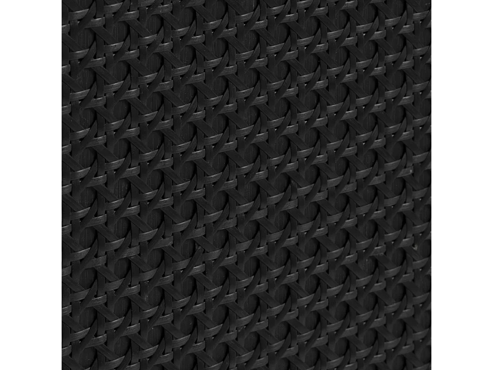 Rinto - Table basse 2 tiroirs en bois et métal - Noir