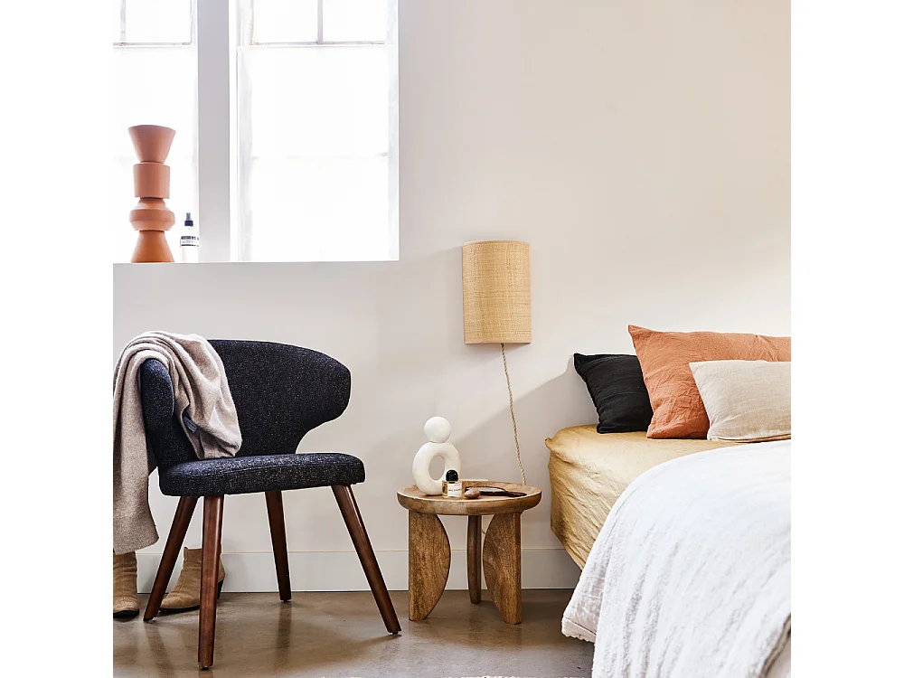 High Heels - 2 tables basses en bois de manguier ø40/ø70cm - Couleur - Bois clair