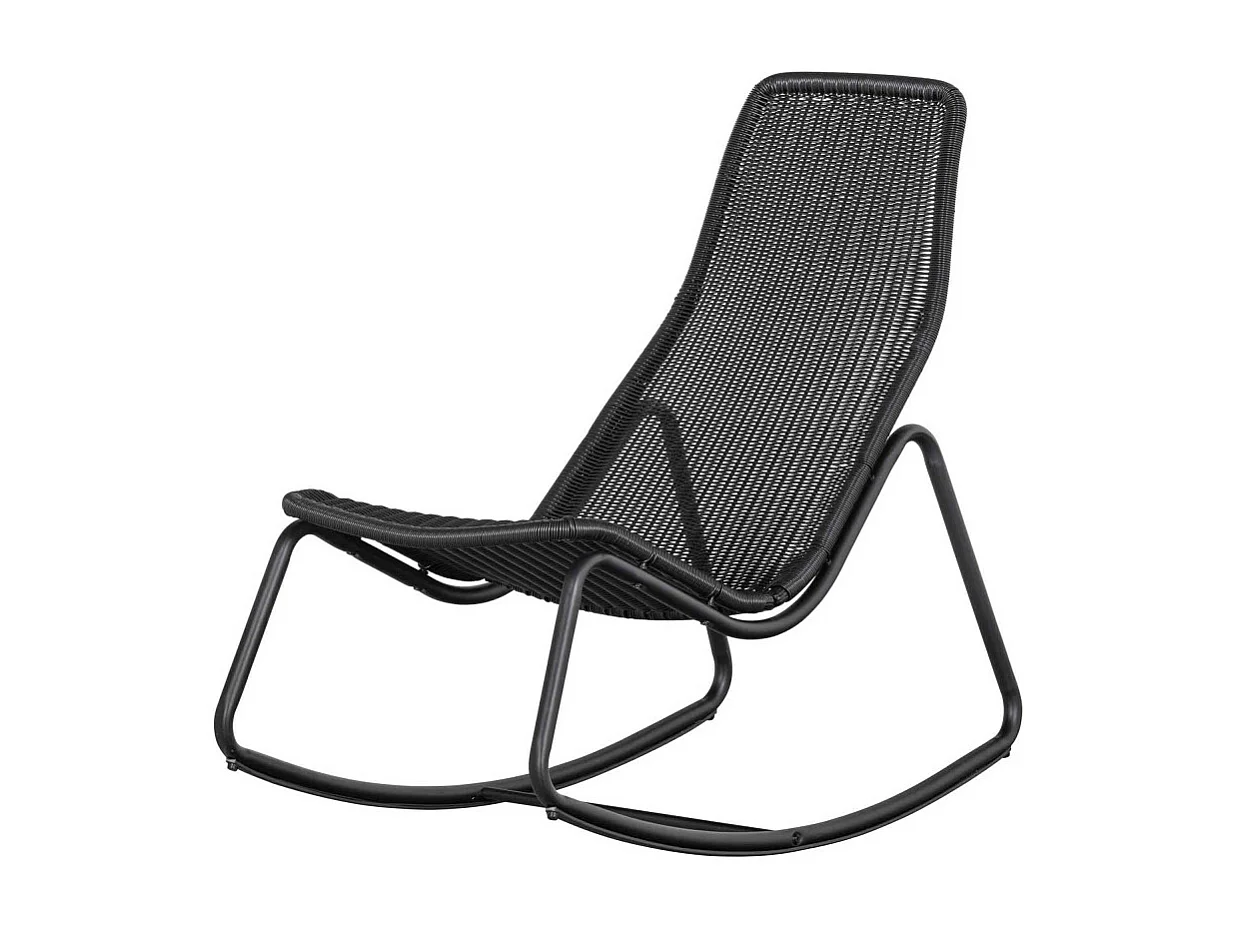Rocking negro de interior / exterior Tom