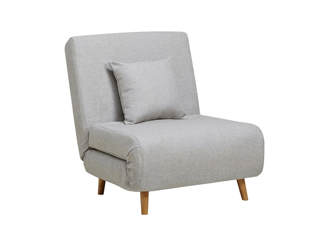 Adron - Fauteuil convertible lit 1 place - Gris clair