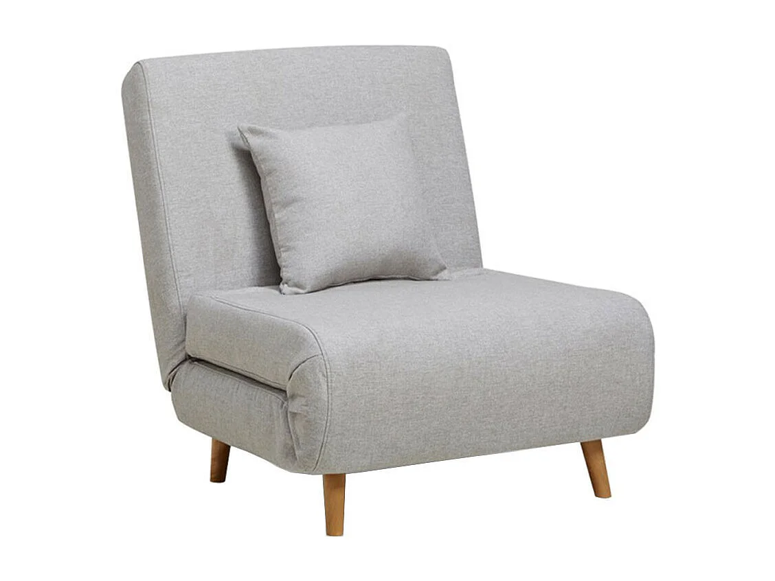 Adron - Fauteuil convertible lit 1 place - Gris clair