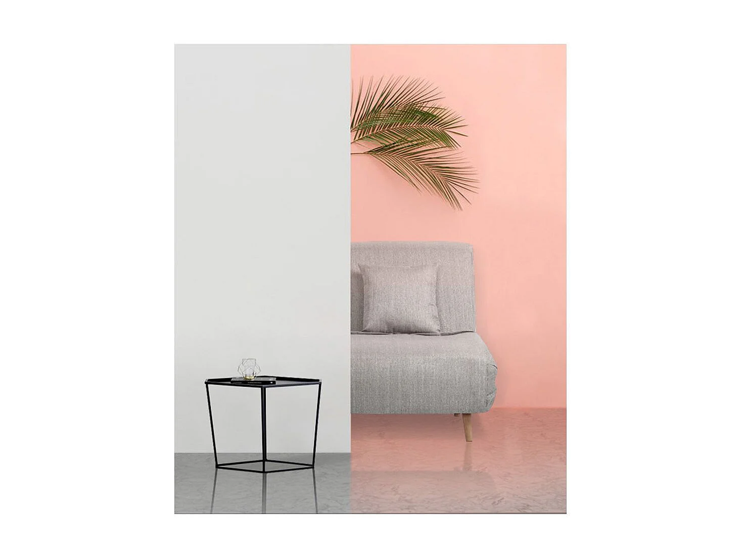 Adron - Fauteuil convertible lit 1 place - Gris clair