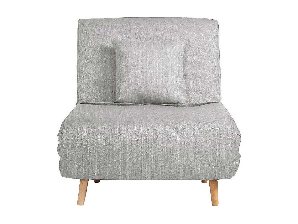 Adron - Fauteuil convertible lit 1 place - Gris clair