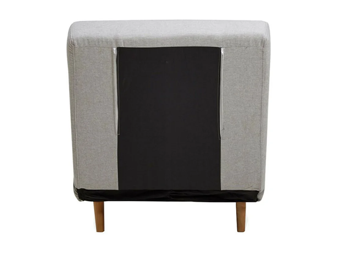 Adron - Fauteuil convertible lit 1 place - Gris clair