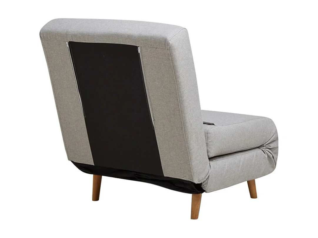 Adron - Fauteuil convertible lit 1 place - Gris clair