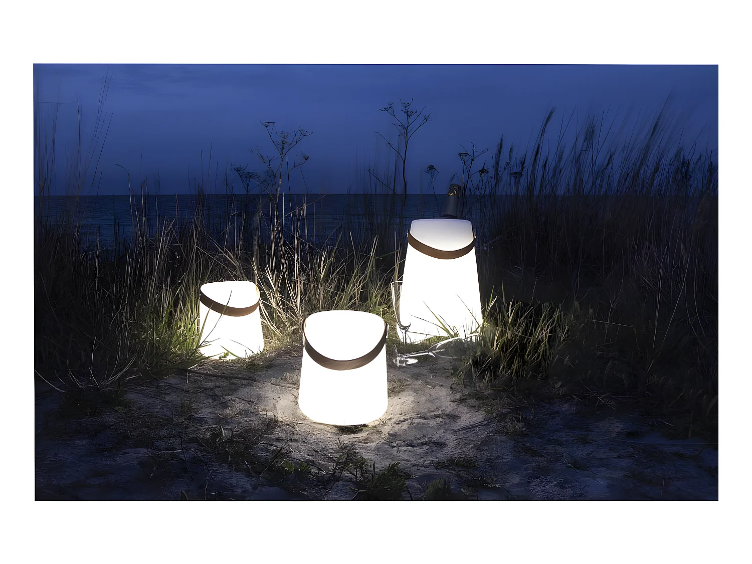 Bristol - Lampe à poser d'extérieur rechargeable - Couleur - Blanc