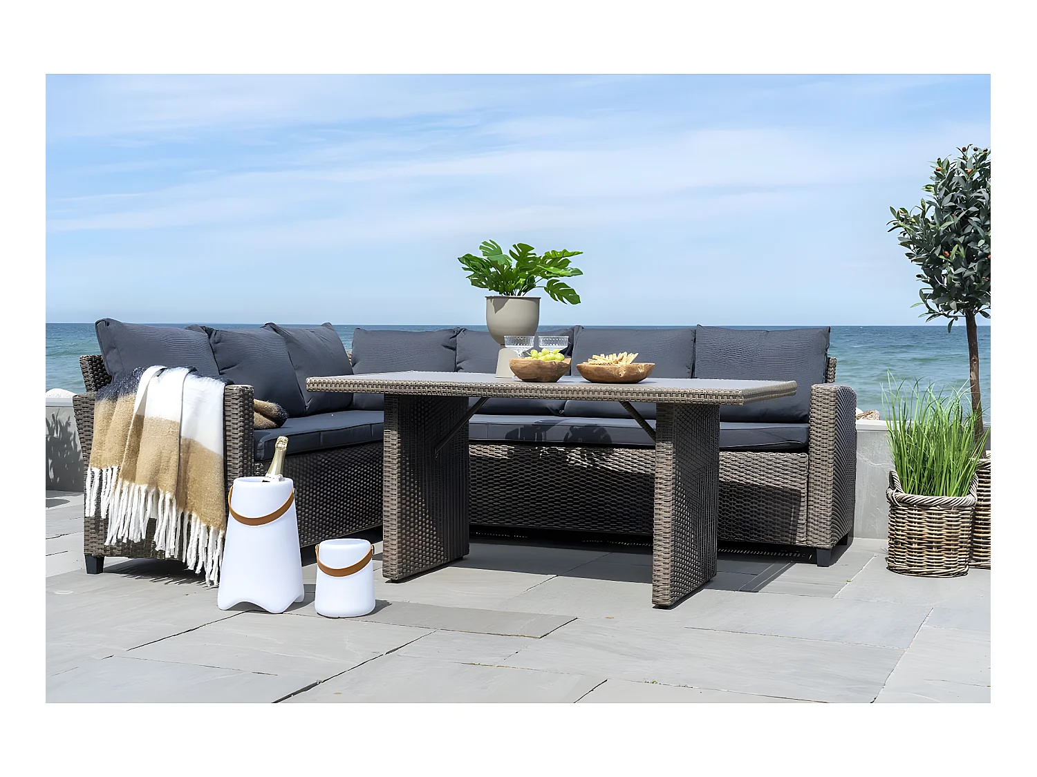 Bristol - Lampe à poser d'extérieur rechargeable - Couleur - Blanc