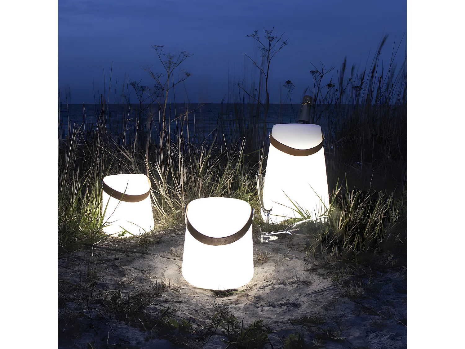 Bristol lamp LED oplaadbaar wit.