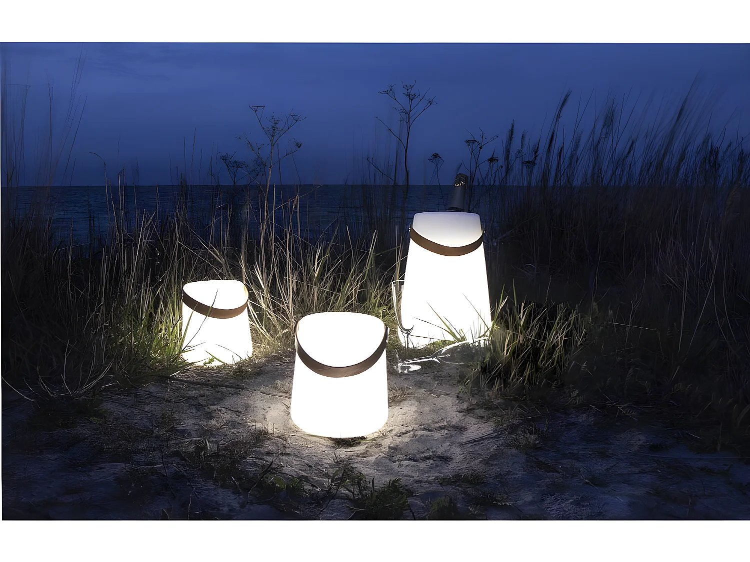 Bristol lamp LED oplaadbaar wit.