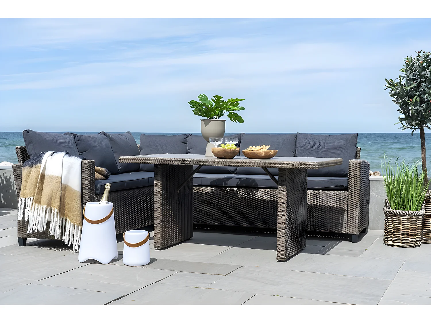 Bristol lamp LED oplaadbaar wit.