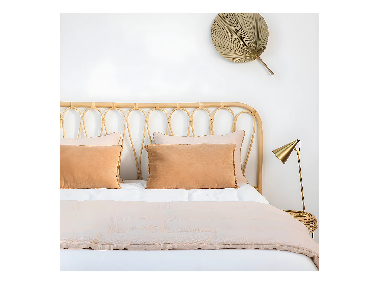 Atilan - Tête de lit en rotin 148cm - Naturel