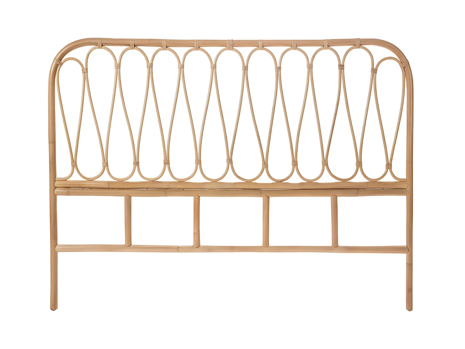 Atilan - Tête de lit en rotin 148cm - Naturel