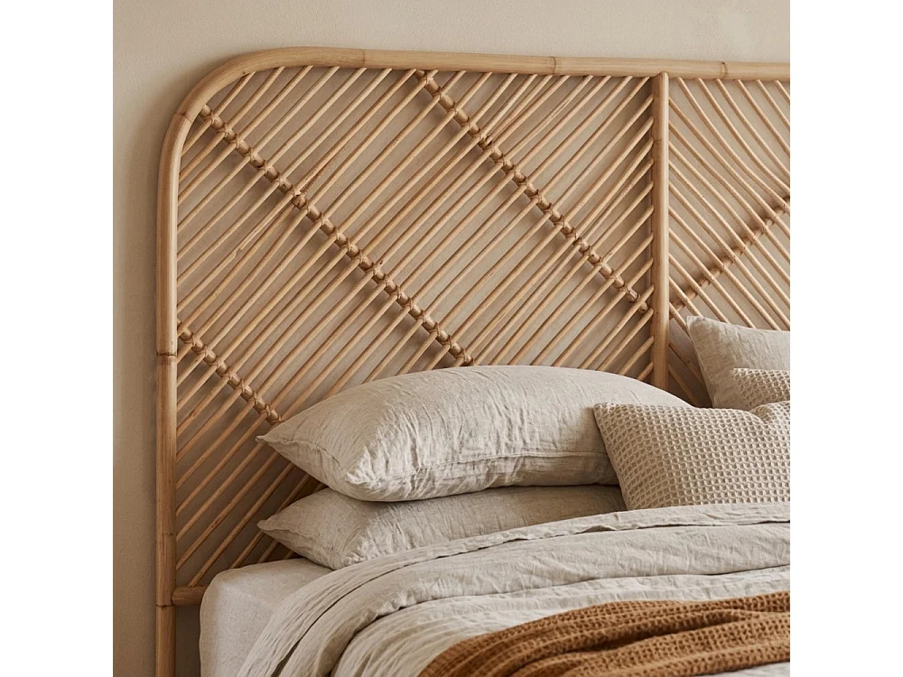 Kayan - Tête de lit en rotin 188cm - Naturel