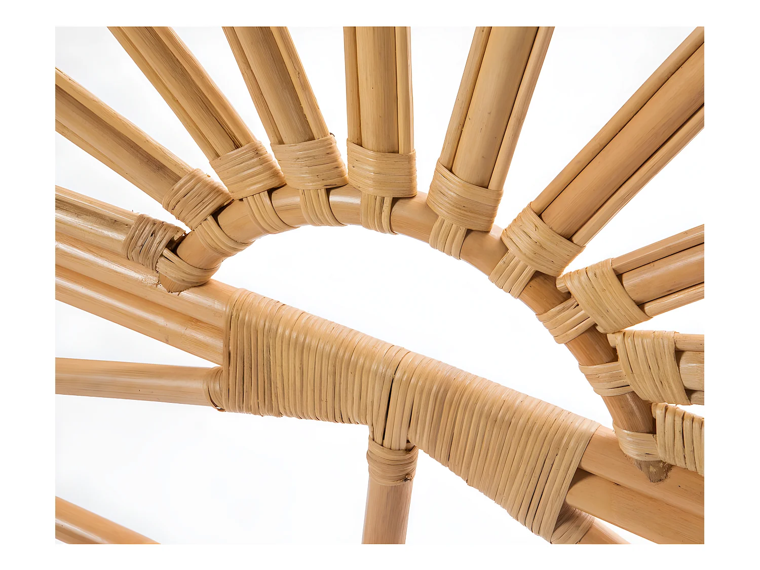 Singaraja - Tête de lit design en rotin 180cm - Naturel