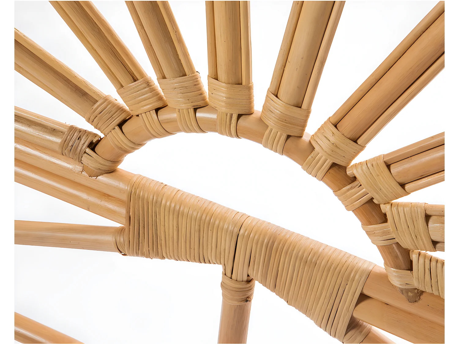 Singaraja - Tête de lit design en rotin 180cm - Naturel