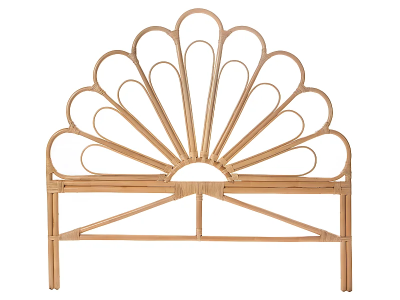 Singaraja - Tête de lit design en rotin 148cm - Naturel