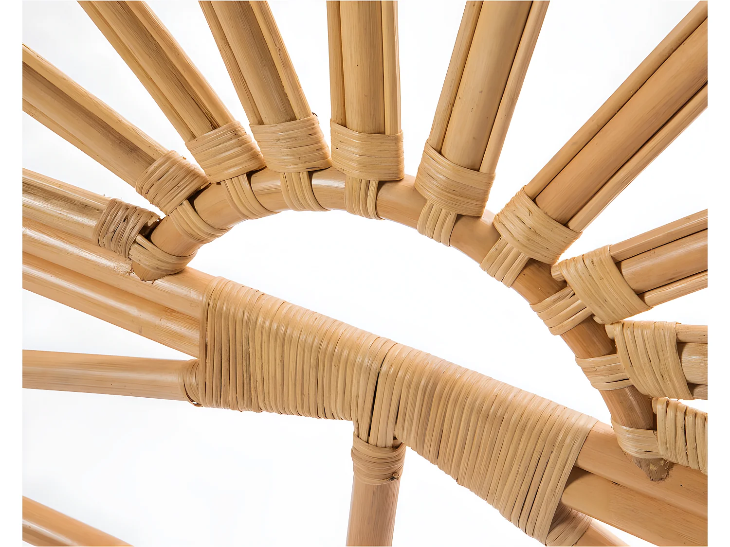 Singaraja - Tête de lit design en rotin 160cm - Naturel