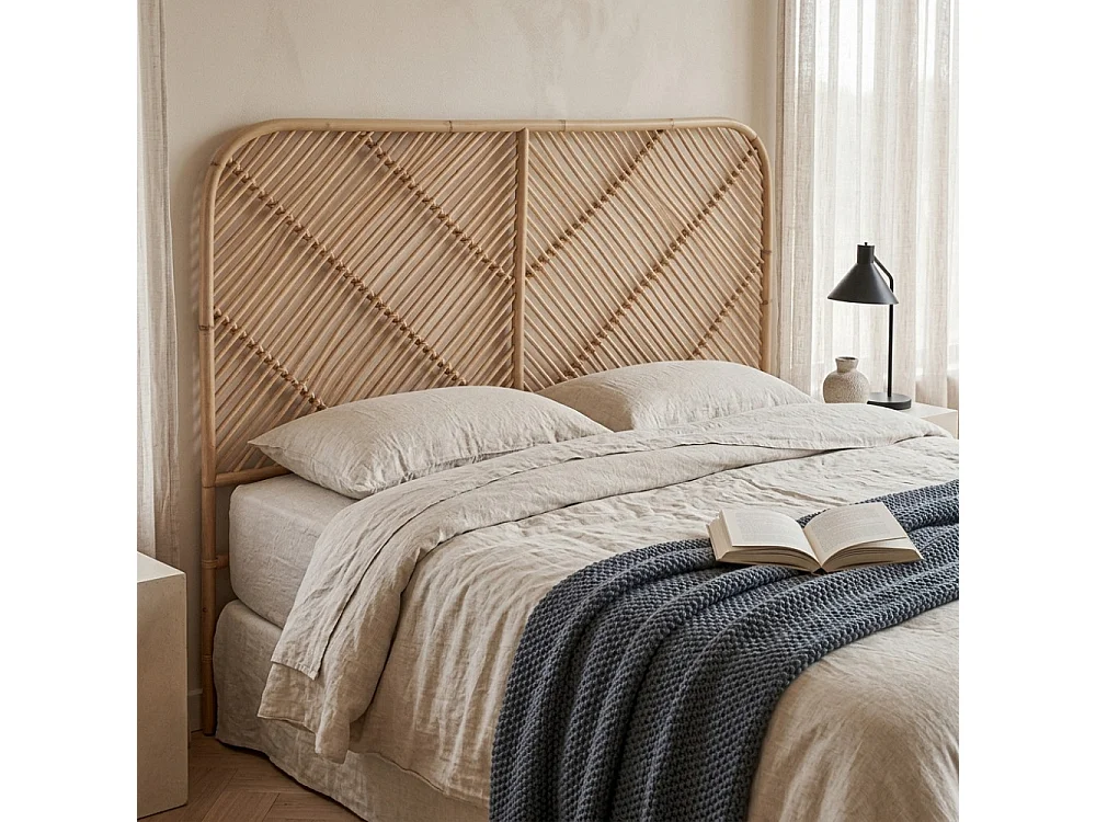 Kayan - Tête de lit en rotin 148cm - Naturel