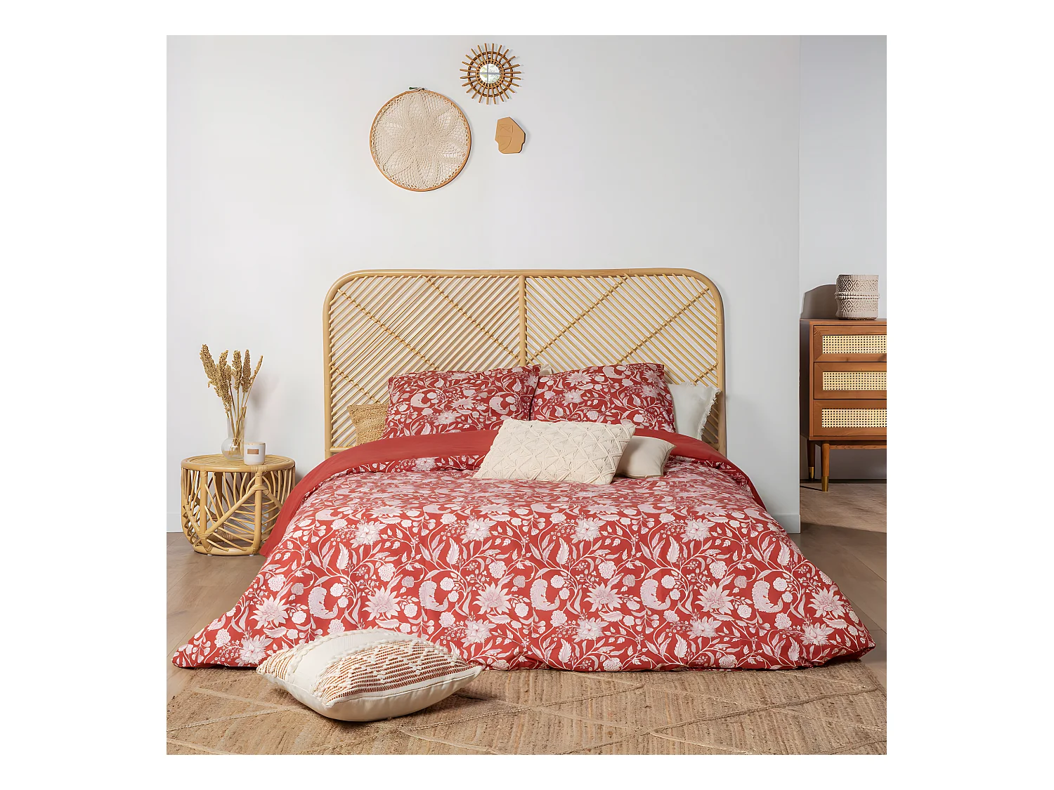 Kayan - Tête de lit en rotin 168 cm - Naturel