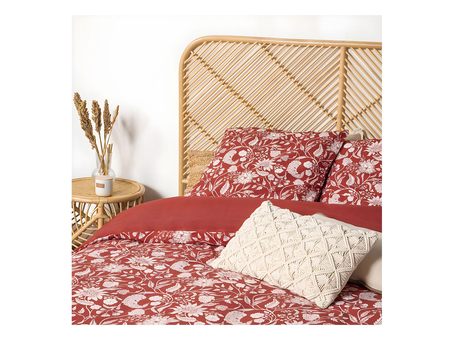 Kayan - Tête de lit en rotin 168 cm - Naturel