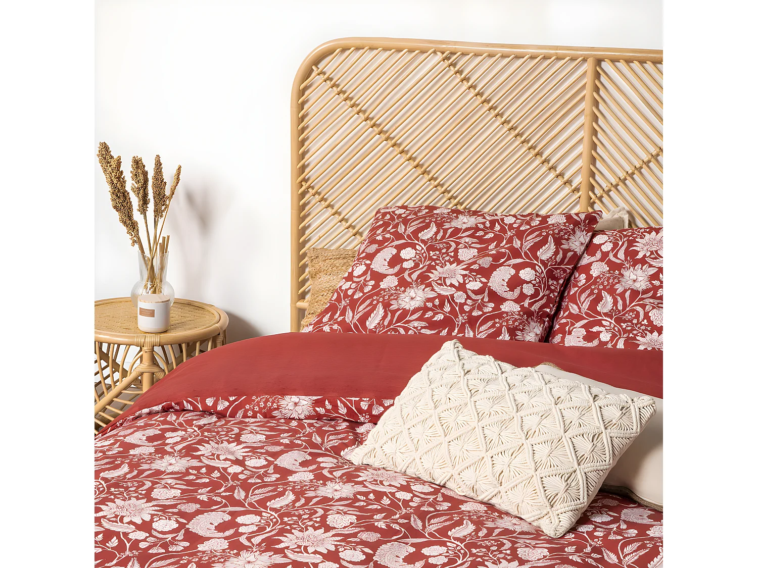 Kayan - Tête de lit en rotin 168 cm - Naturel