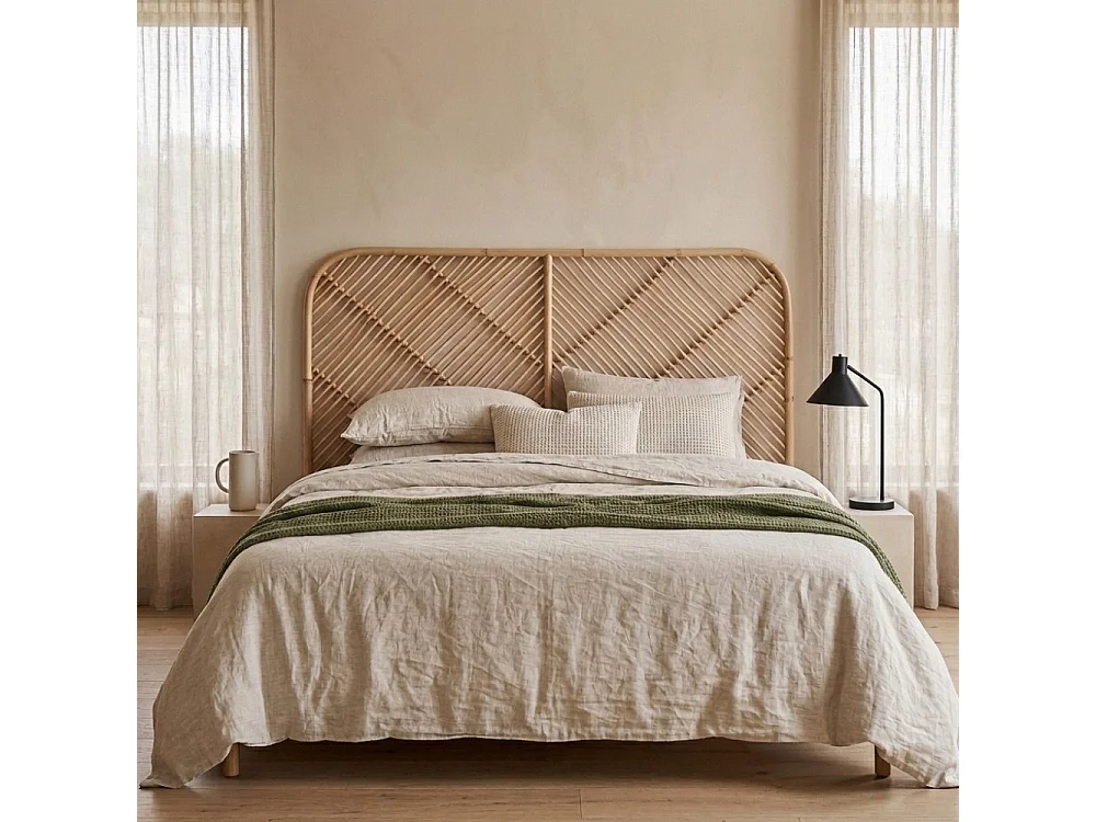 Kayan - Tête de lit en rotin 168 cm - Naturel