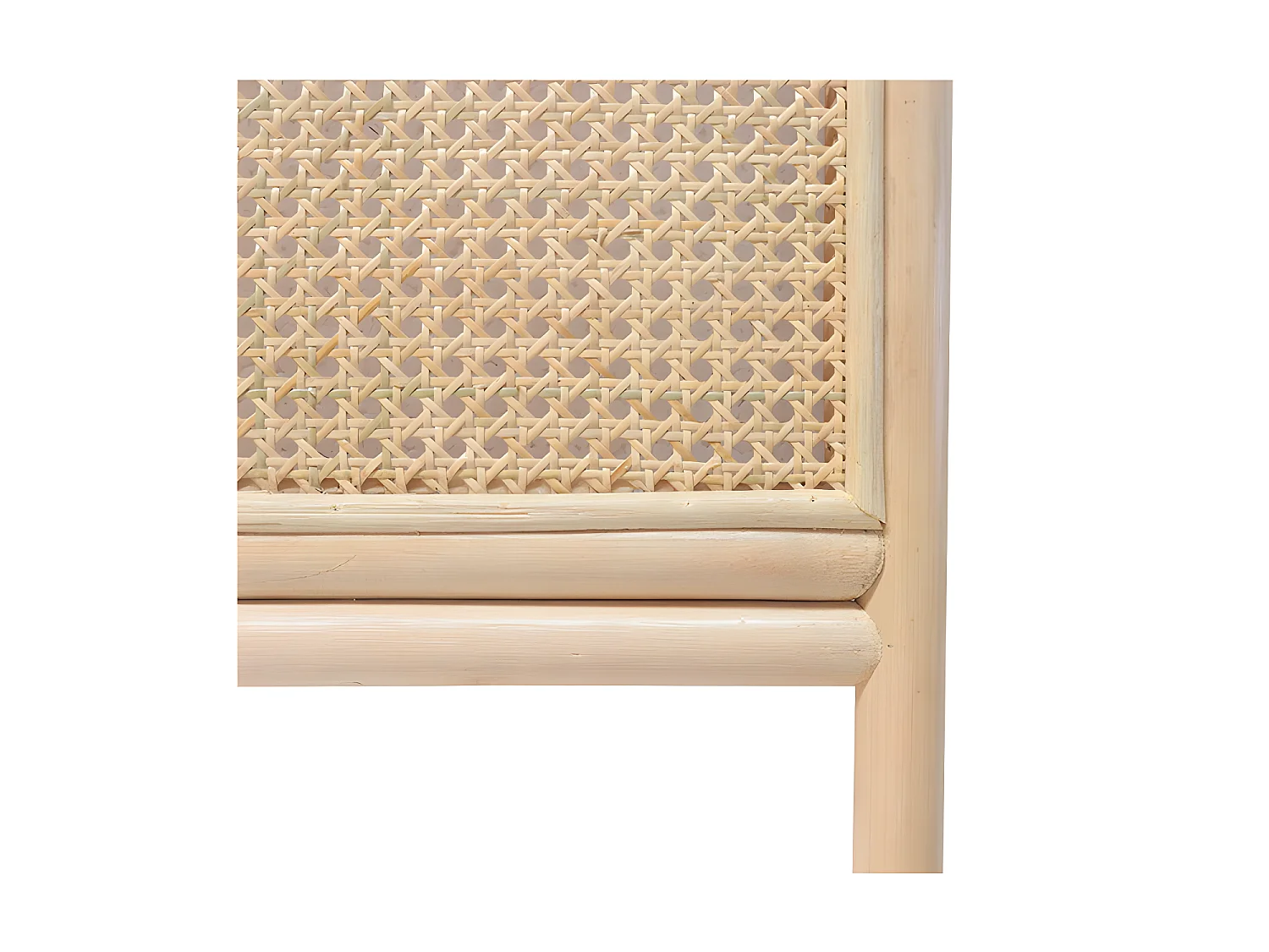 Nanasi - Tête de lit en cannage de rotin L188xH110cm - Couleur - Naturel