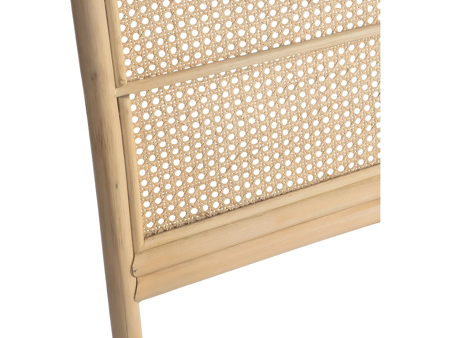 Nanasi - Tête de lit en cannage de rotin L188xH110cm - Couleur - Naturel