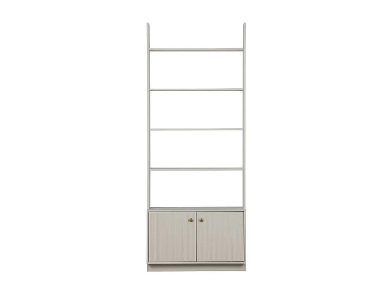 Madu - Bibliothèque en bois H200cm - Gris clair