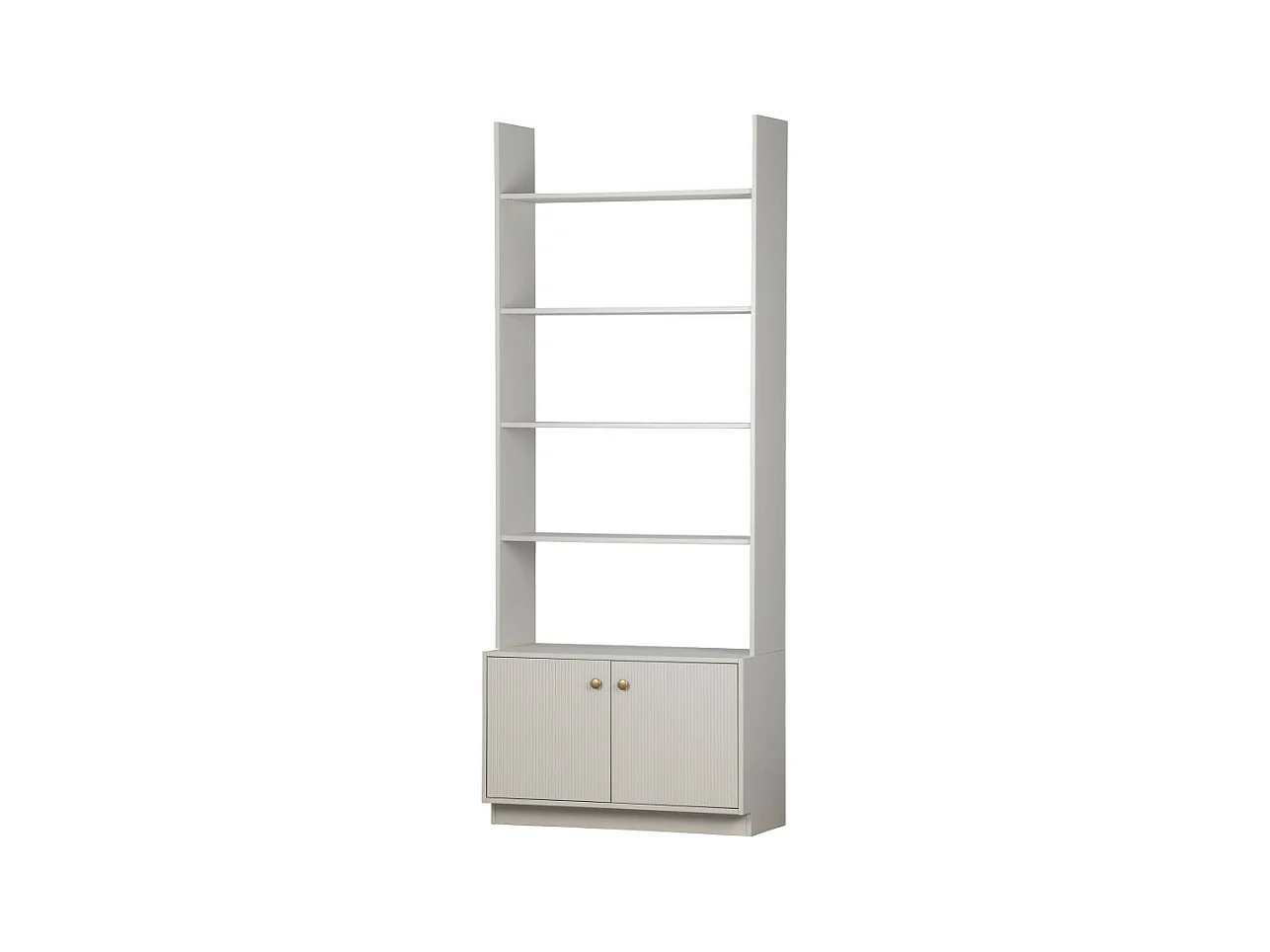 Madu - Bibliothèque en bois H200cm - Gris clair