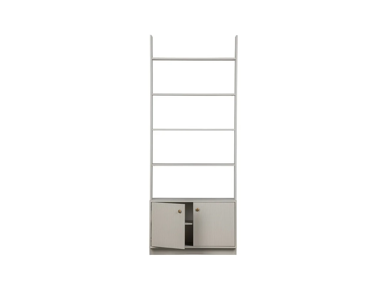 Madu - Bibliothèque en bois H200cm - Gris clair