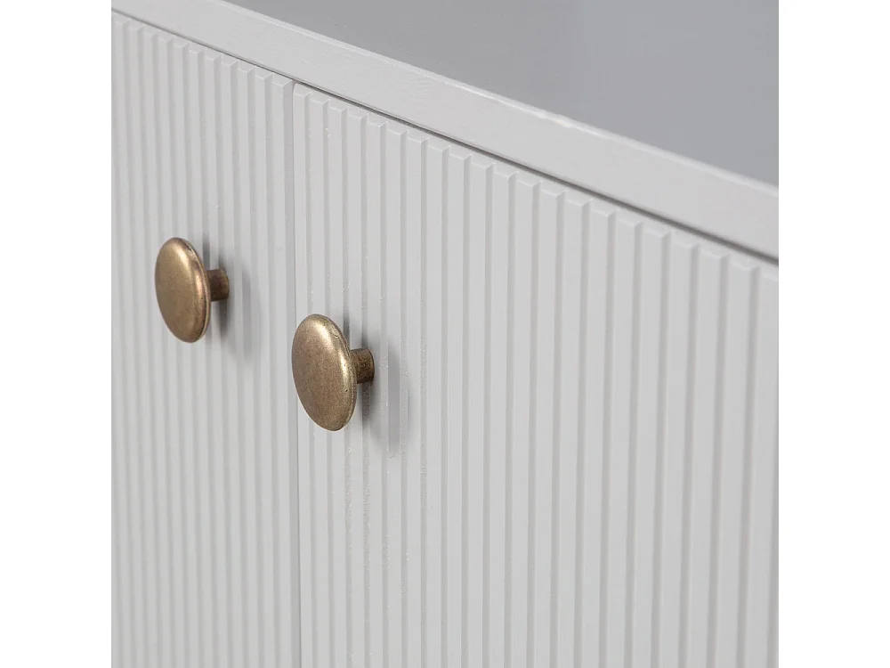 Madu - Bibliothèque en bois H200cm - Gris clair