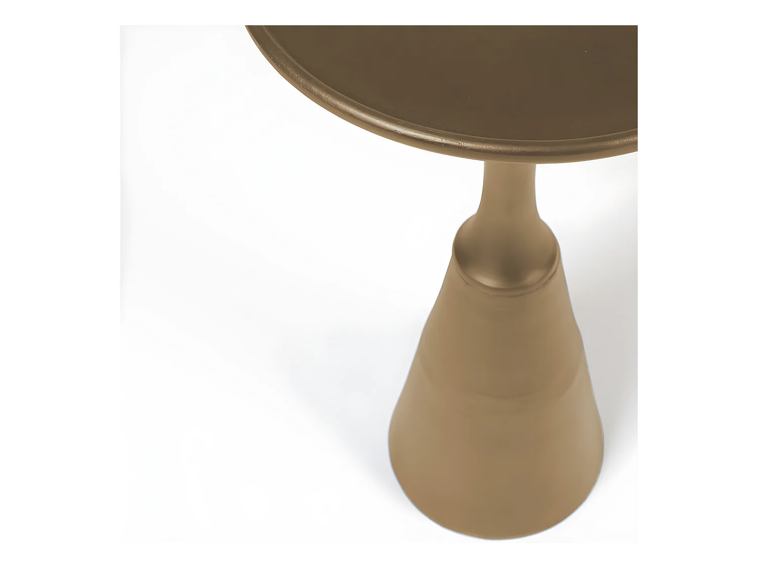 Noah - Table d'appoint ronde en métal ø35cm - Or