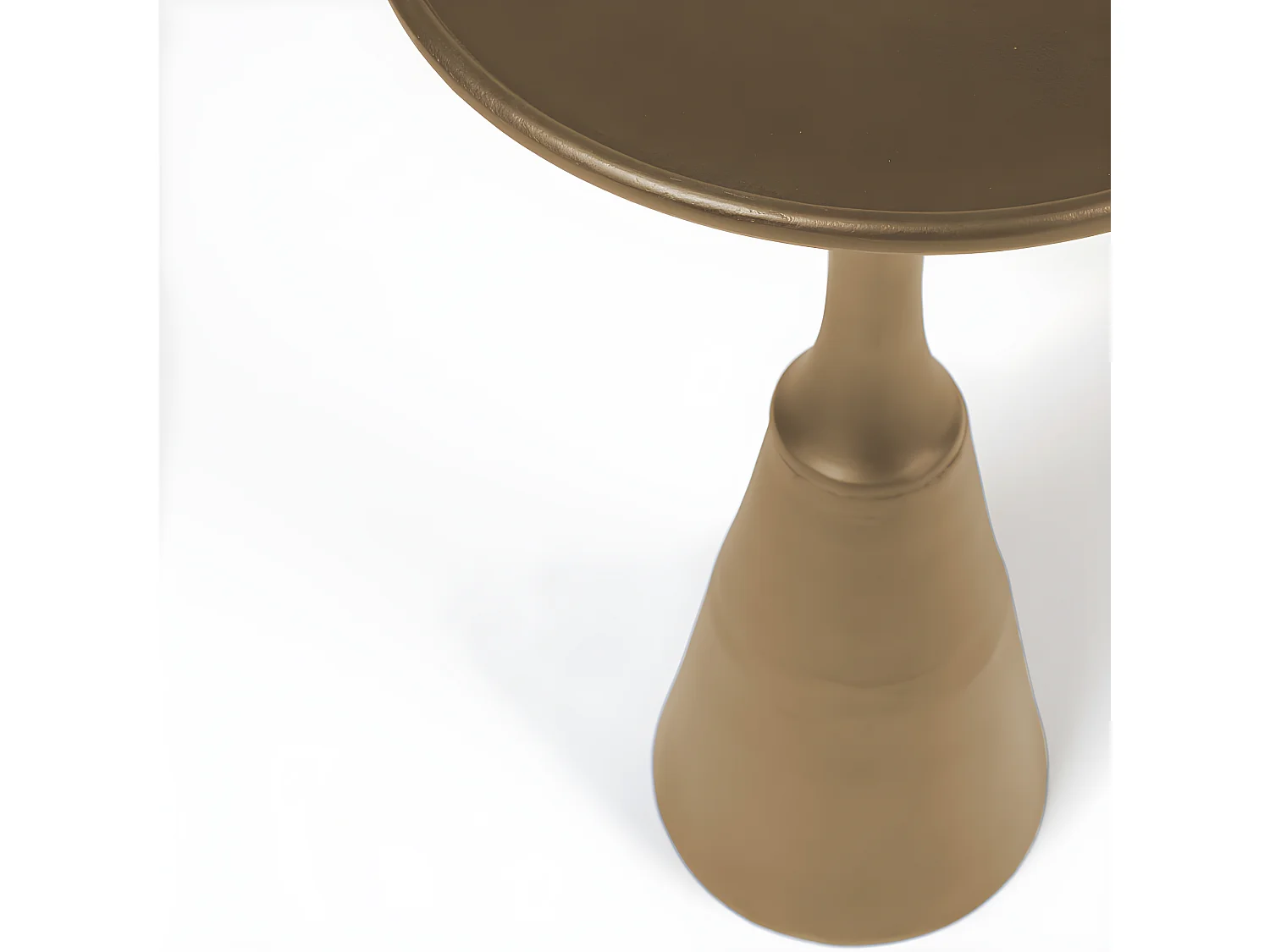 Noah - Table d'appoint ronde en métal ø35cm - Or