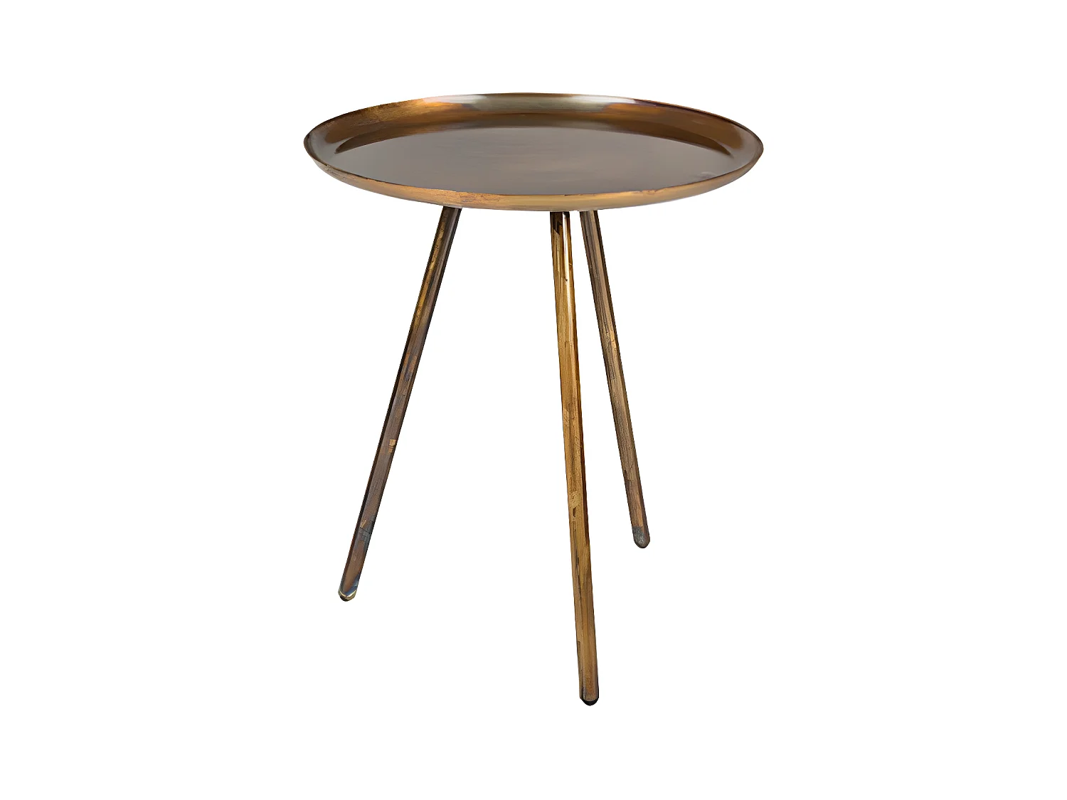 Frost - Table basse métal tripode - Cuivre