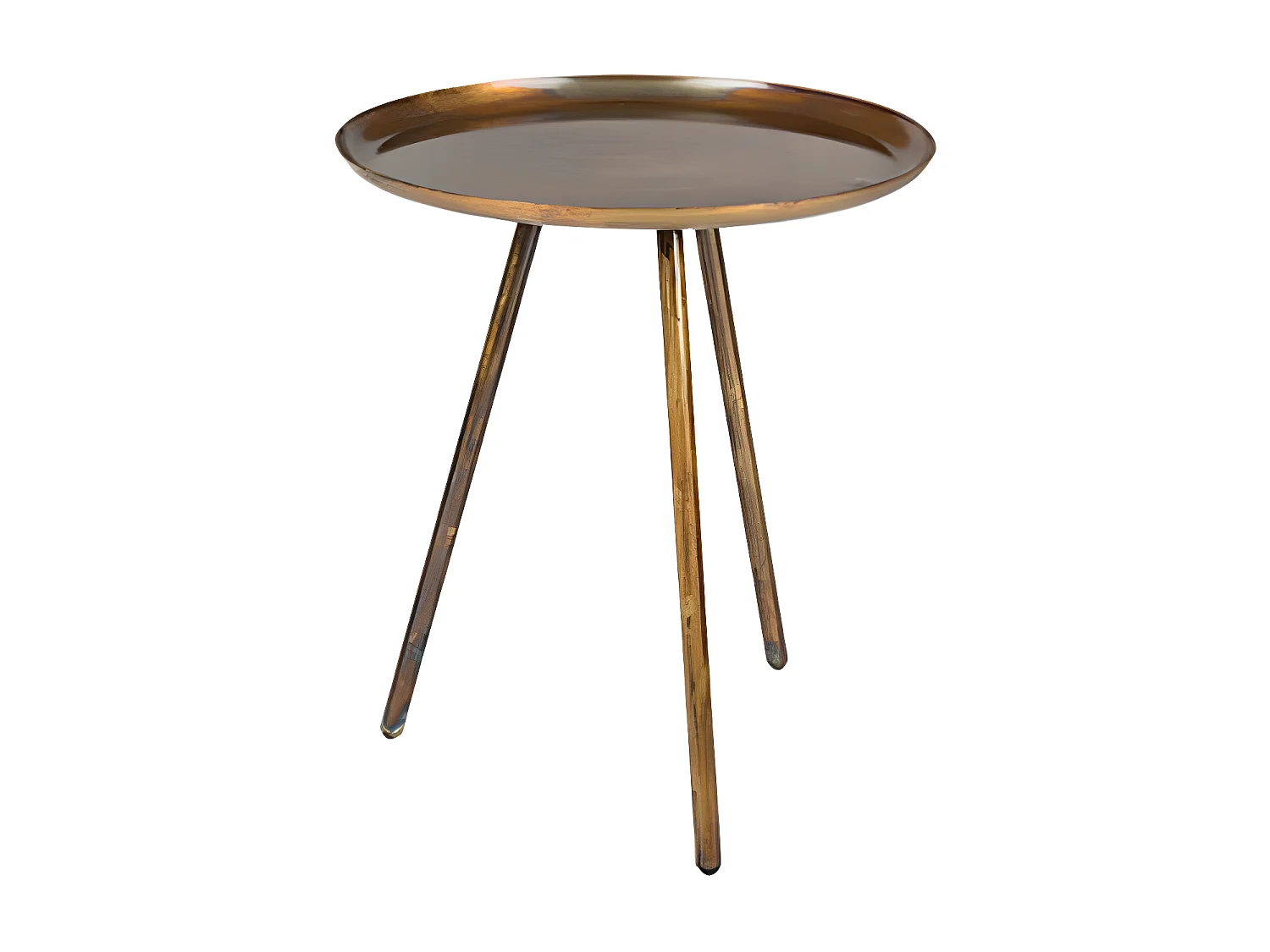 Frost - Table basse métal tripode - Cuivre