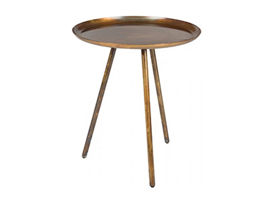 Frost - Table basse métal tripode - Cuivre