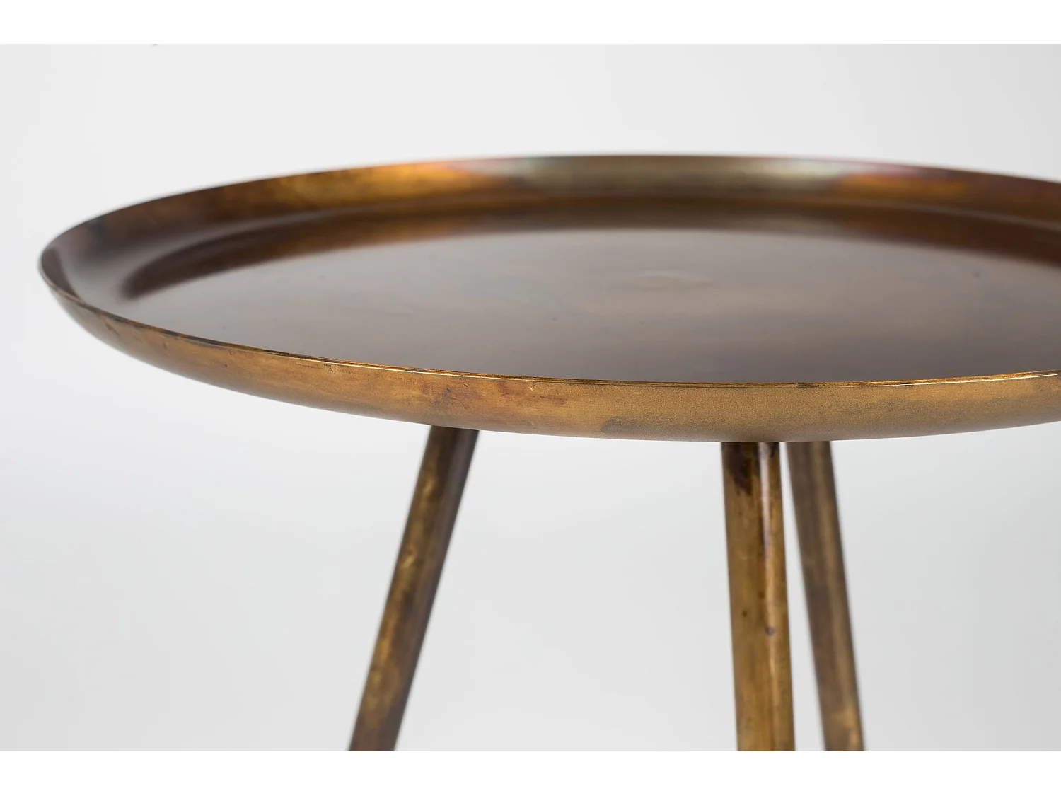 Frost - Table basse métal tripode - Cuivre