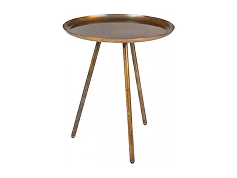 Frost - Table basse métal tripode - Cuivre