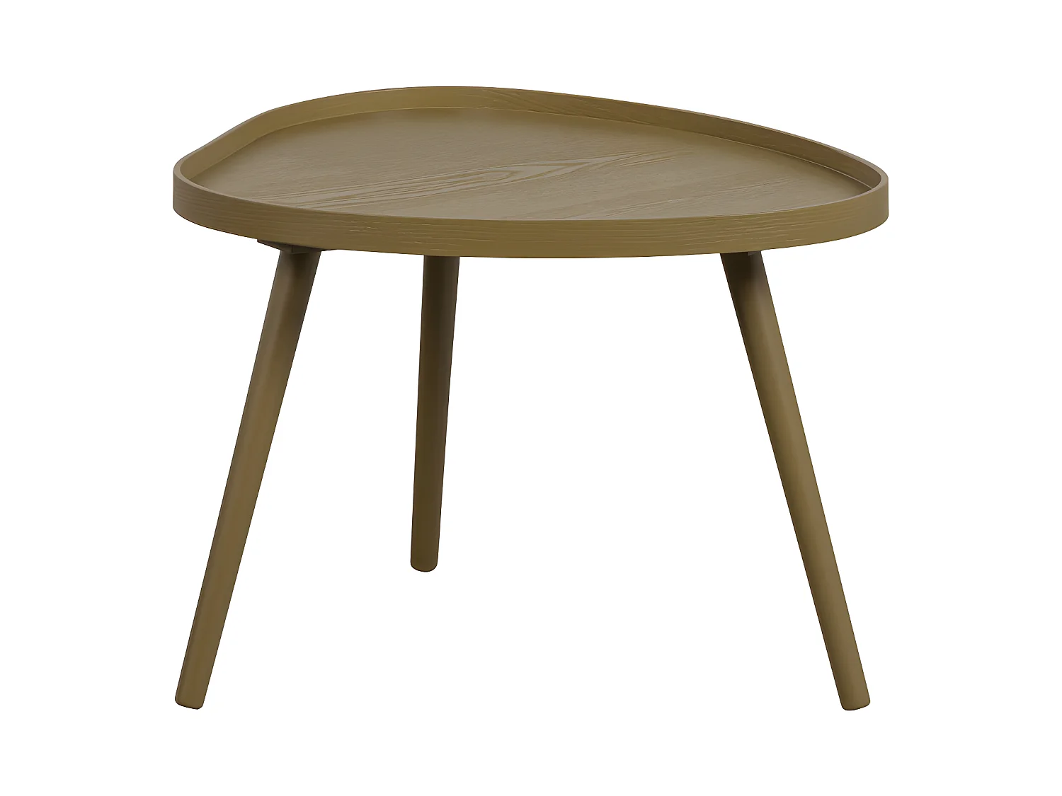 Mae - Table basse de forme organique en bois 61x40cm - Bois