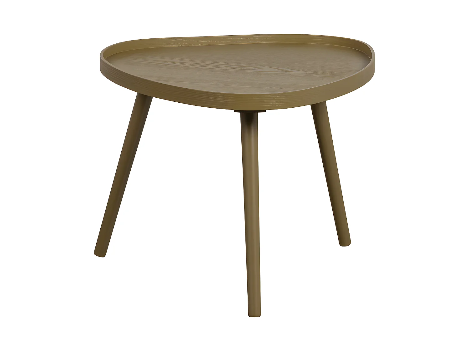 Mae - Table basse de forme organique en bois 61x40cm - Bois