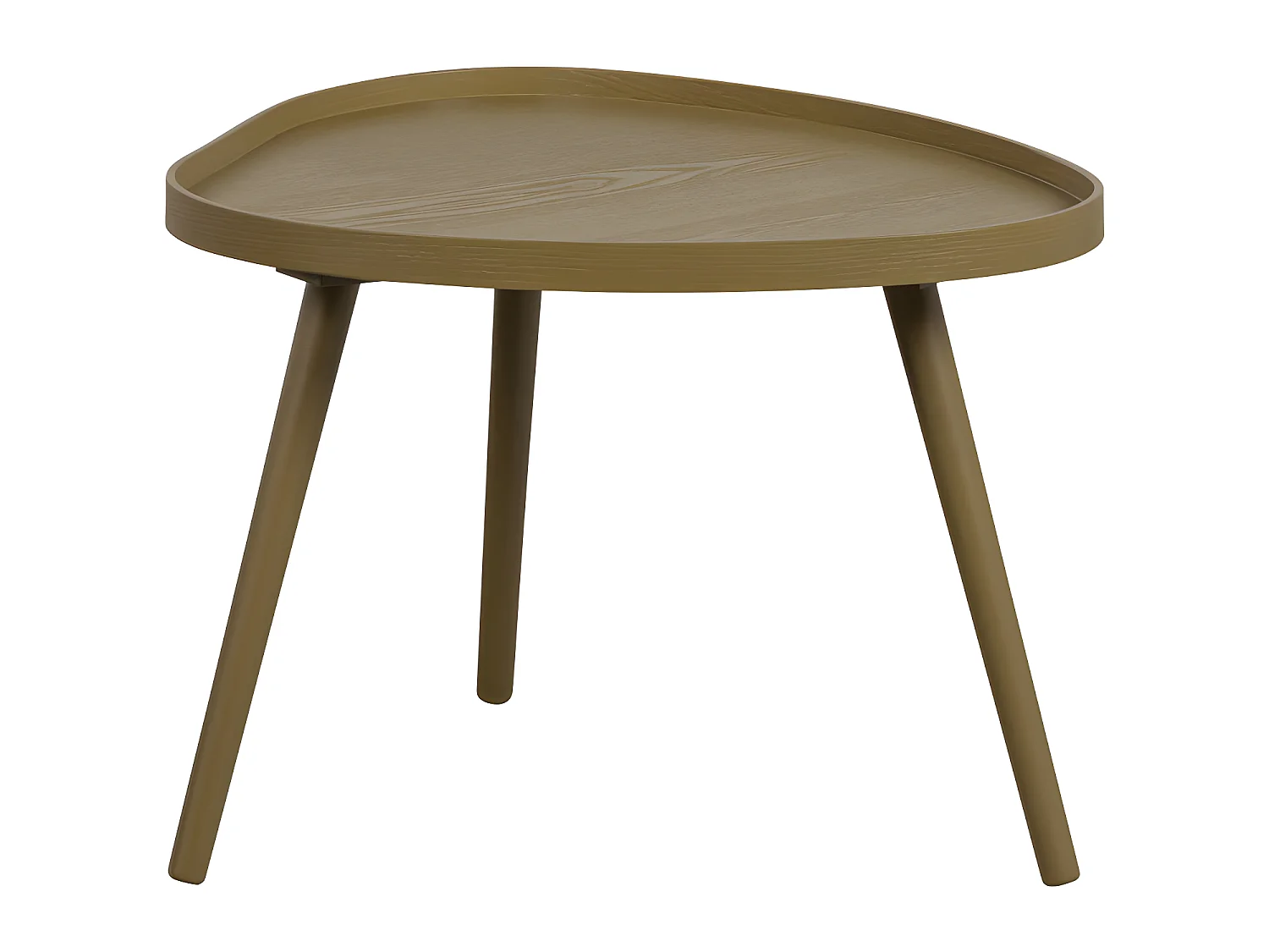 Mae - Table basse de forme organique en bois 61x40cm - Bois
