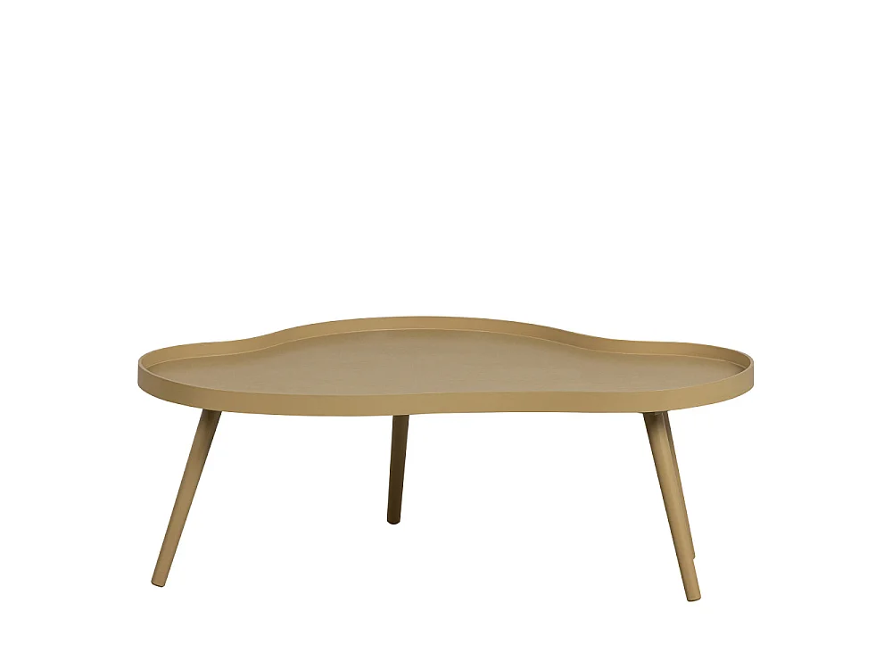 Mae - Table basse de forme organique en bois 100x35cm - Bois
