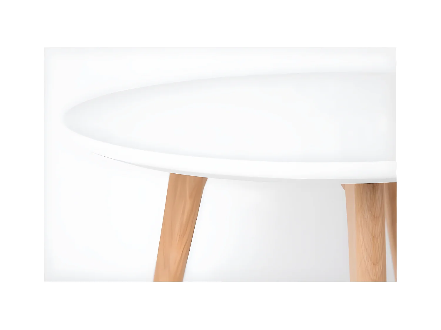 Bodine - 2 tables d'appoint scandinave - Blanc